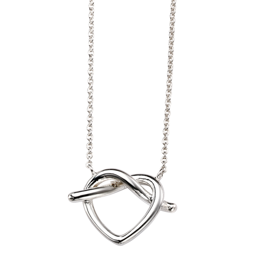 Pretzel Heart Necklace