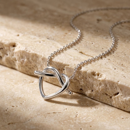 Pretzel Heart Necklace