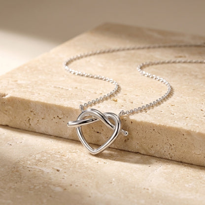 Pretzel Heart Necklace
