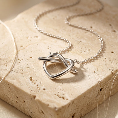 Pretzel Heart Necklace