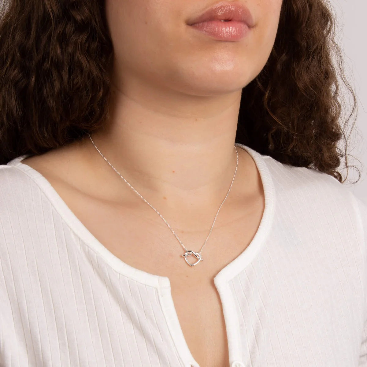 Pretzel Heart Necklace