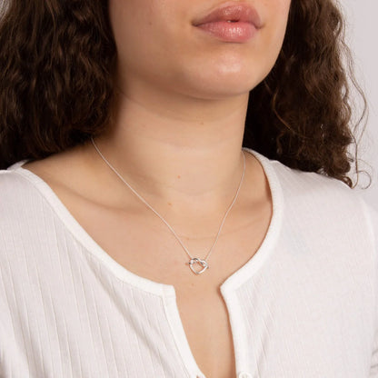 Pretzel Heart Necklace