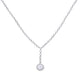 Pavé Set Cubic Zirconia Drop Necklace