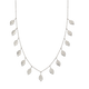 Silver Multi Leaf Necklace