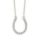 Horse Shoe Necklace with Cubic Zirconia