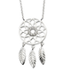 Dream Catcher Necklace with Cubic Zirconia