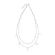 Star and Moon Double Row Necklace