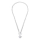 Puff Heart T-Bar Chain Necklace