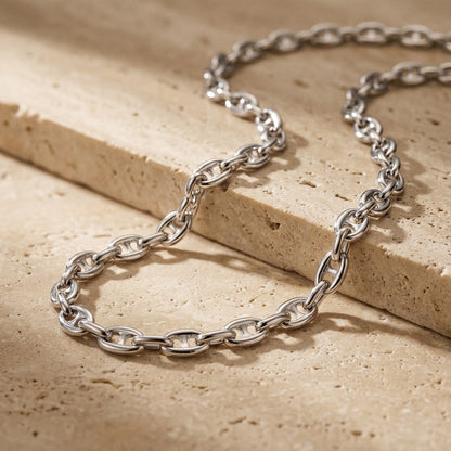Heavy Weight Linked Chain Necklace