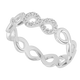 Infinity Eternity Ring with Cubic Zirconia