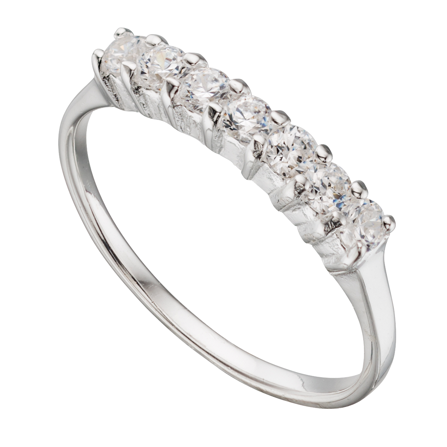 Claw Set Cubic Zirconia Ring