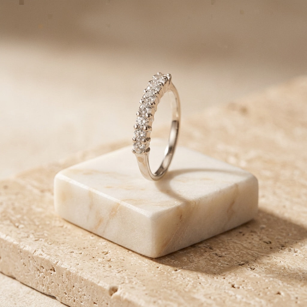 Claw Set Cubic Zirconia Ring