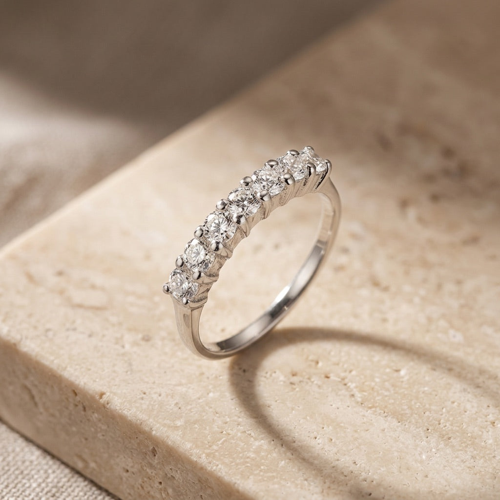 Claw Set Cubic Zirconia Ring