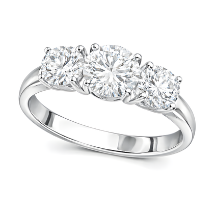 Trilogy Cubic Zirconia Ring