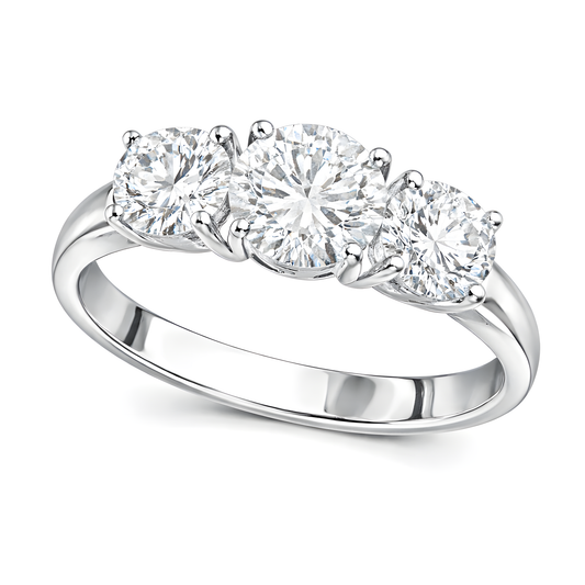 Trilogy Cubic Zirconia Ring