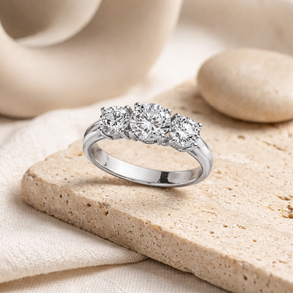 Trilogy Cubic Zirconia Ring