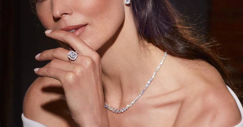 Graduated Zirconia Tennis Necklace