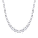 Graduated Zirconia Tennis Necklace